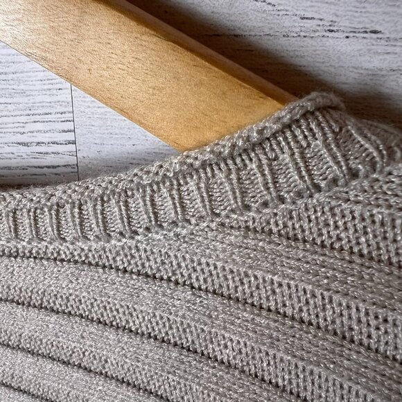 Industry Republic Clothing Sweater Womens Size S/P Taupe Black Ottoman Rib Knit - Picture 13 of 16